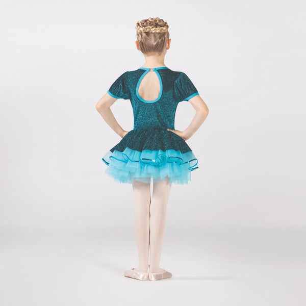 1st Position Shimmer Fabric Peplum Tutu with Sequin Panel | Dazzle Dancewear Ltd