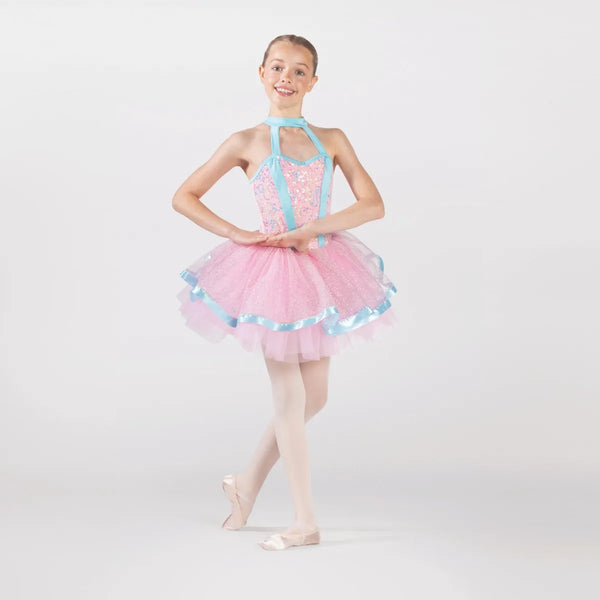 Cutout Neckline Tutu with Contrast Trim | 1st Position 