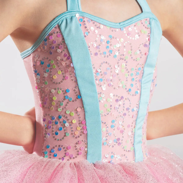 Cutout Neckline Tutu with Contrast Trim | 1st Position 