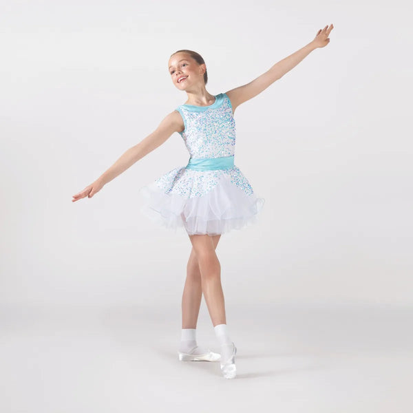 Sequin Bodice Tutu with Collar and Peplum | 1st Position 