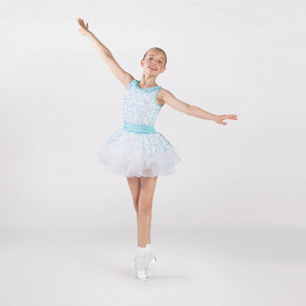 Sequin Bodice Tutu with Collar and Peplum | 1st Position 