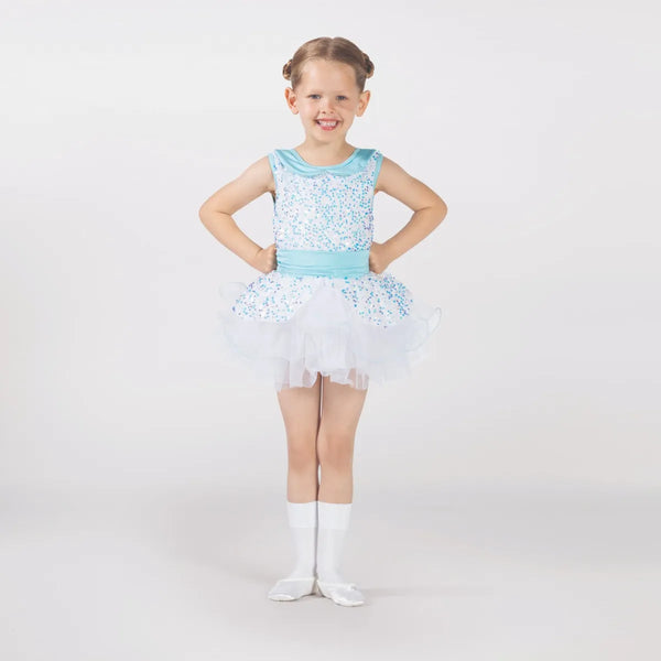 Sequin Bodice Tutu with Collar and Peplum | 1st Position 