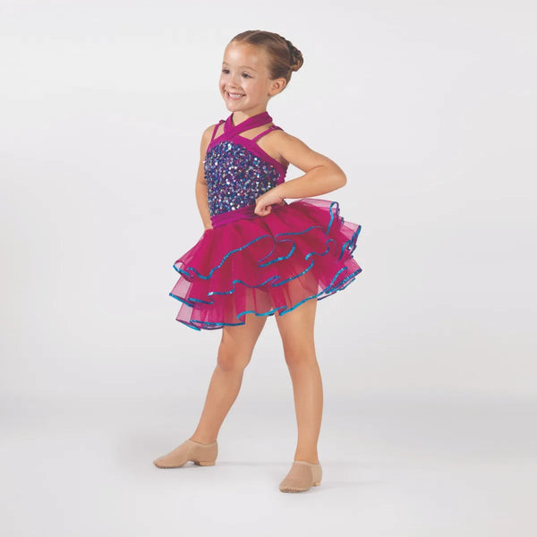 Sequin Bodice Tutu with Cross Over Halterneck | 1st Position 