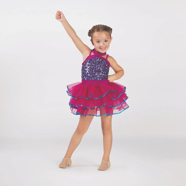 Sequin Bodice Tutu with Cross Over Halterneck | 1st Position 