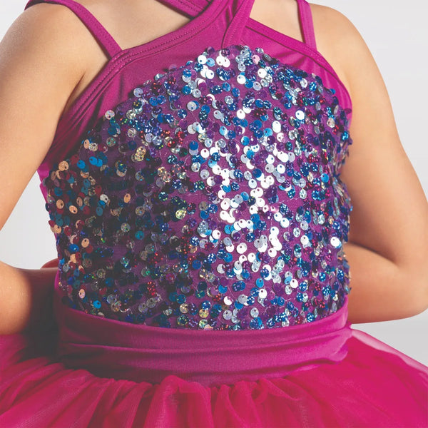 Sequin Bodice Tutu with Cross Over Halterneck | 1st Position 