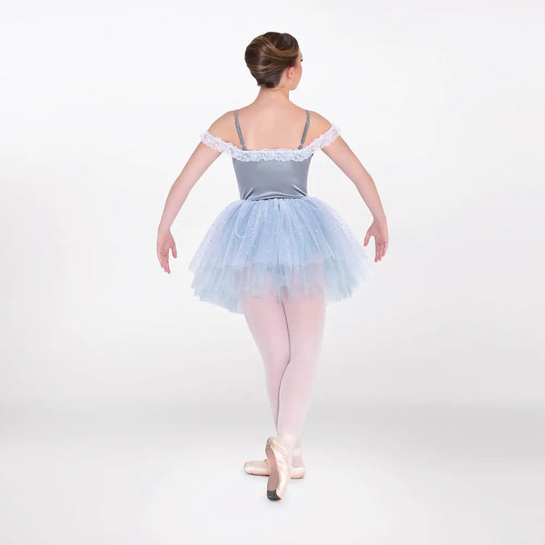 1st Position Sparkle Ballet Dress with Lace Corset Detail | Dazzle Dancewear Ltd