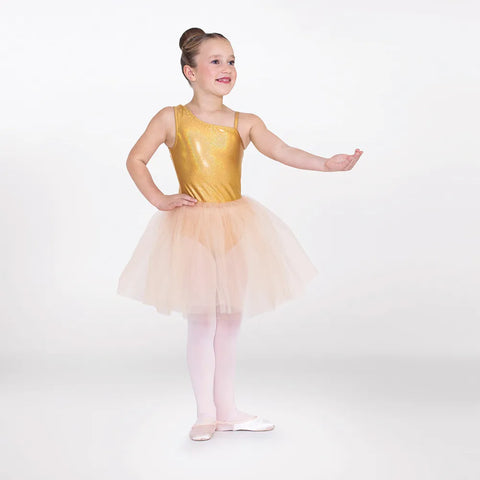 1st Position Asymmetric Glitter Panel Tutu  | Dazzle Dancewear Ltd