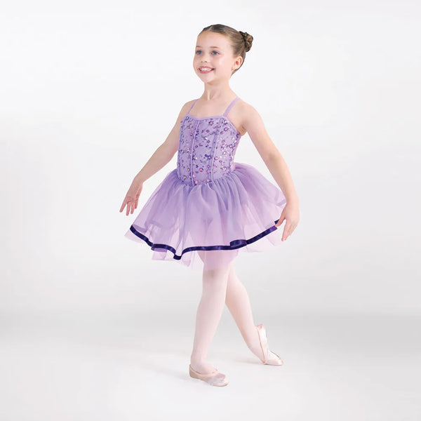 1st Position Sequinned Panel Ballet Dress | Dazzle Dancewear Ltd