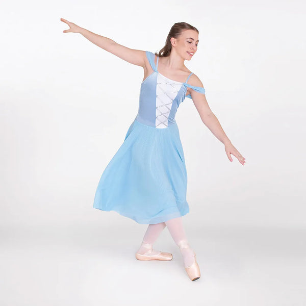 1st Position Romantic Ballet Tutu with Mesh Strap Detail | Dazzle Dancewear Ltd