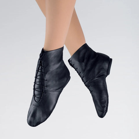 Black Leather Split Sole Jazz Dance Boots | Dazzle Dancewear Ltd