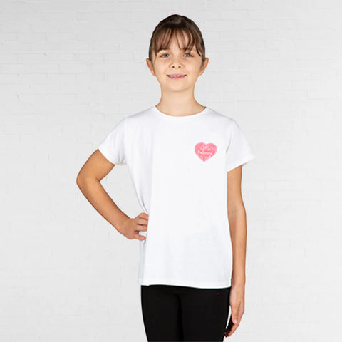 Heart Motif T-Shirt | Little Ballerina