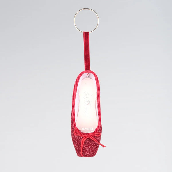 So Danca Mini Pointe Shoe Glitter Keyring | Dazzle Dancewear Ltd