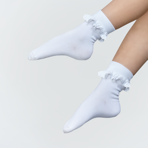 Silky Dance Intermediate Juvenile Ballroom Dance Lace Socks