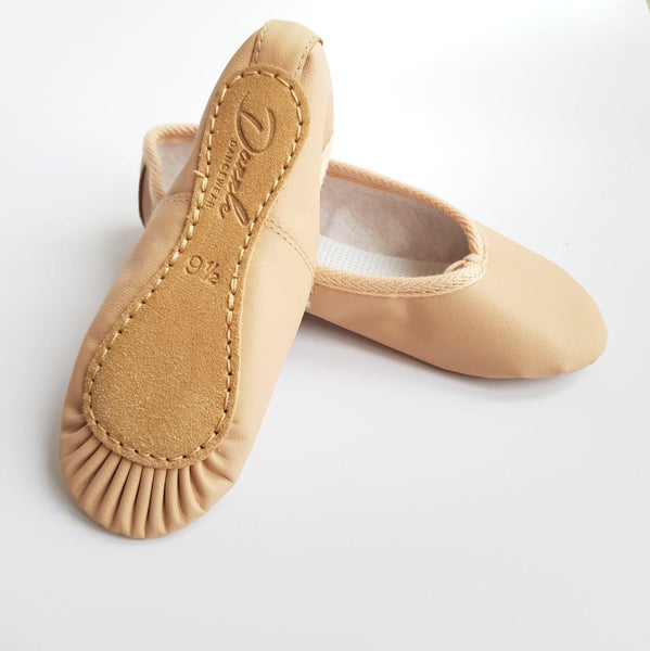 Pink Leather Full Sole Ballet Dance Shoes | Dazzle Dancewear Ltd