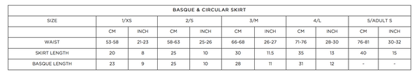 1st Position Basque Skirt - Dazzle Dancewear Ltd
