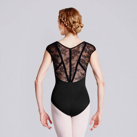 Bloch Hava L7714 Lace Back Cap Sleeve Ballet Dance Leotard - Dazzle Dancewear Ltd