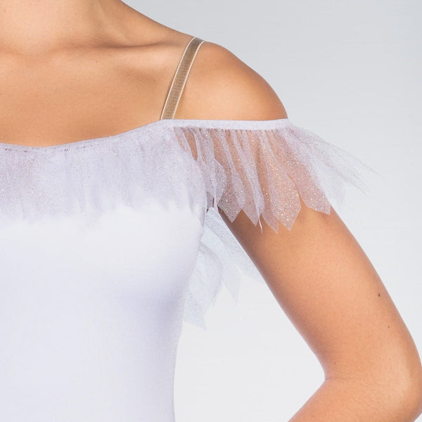 1st Position Sparkle Ombré Ballet Dress with Tulle Petal Trim | Dazzle Dancewear Ltd