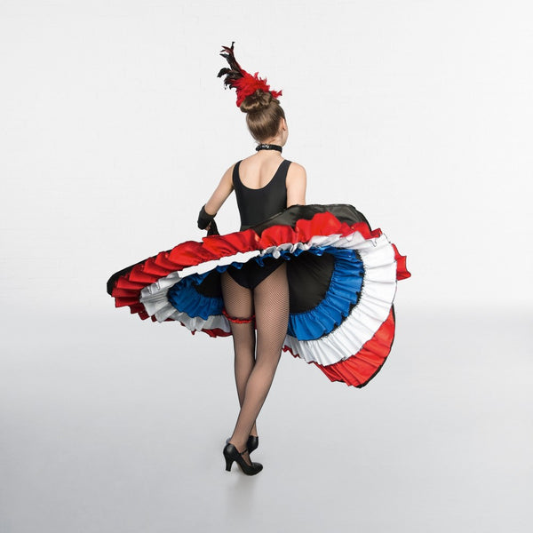 1st Position Red White Blue Can-Can Skirt - Dazzle Dancewear Ltd