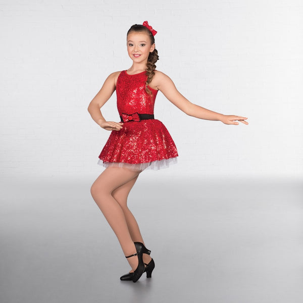 1st Position Red Sequin Ballet Dance Tutu - Dazzle Dancewear Ltd