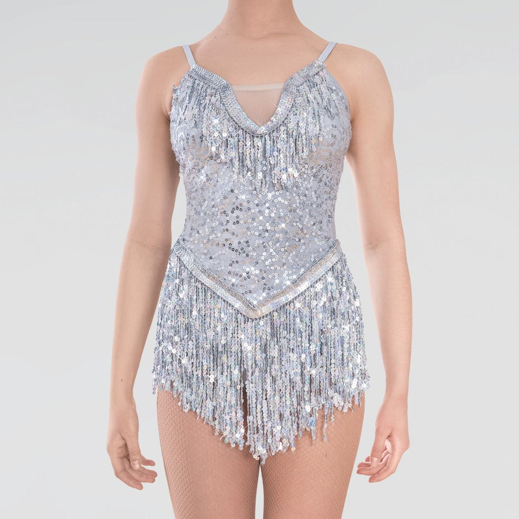 1st Position Sequin Fringe Glitz Dress - Dazzle Dancewear Ltd