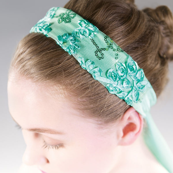 1st Position Mint Green Flower Pattern Lyrical Dress - Dazzle Dancewear Ltd