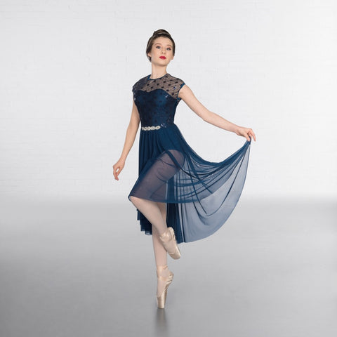 1st Position Geometric Mesh Lyrical Dress - Dazzle Dancewear Ltd