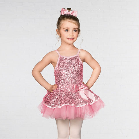 Dulcet Sequin Ballet Dance Aqua Pink Tutu - Dazzle Dancewear Ltd