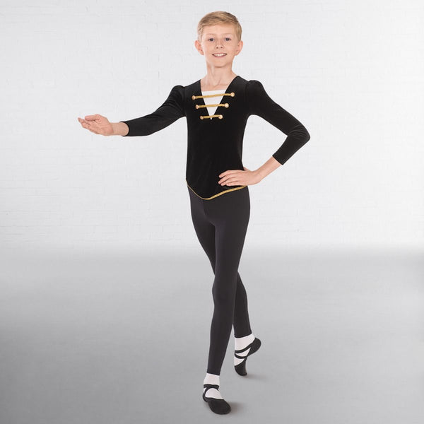 1st Position Male Velour Ballet Tunic - Dazzle Dancewear Ltd