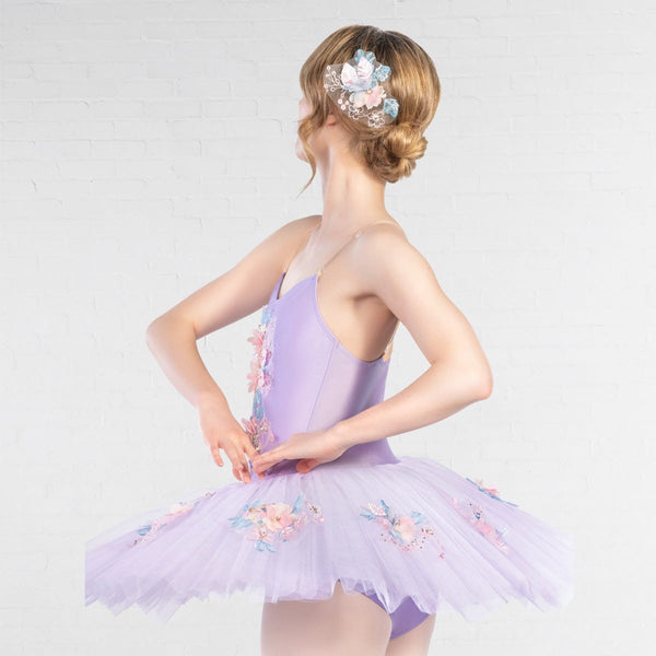 1st Position Floral Embellished Opulent Tutu | Dazzle Dancewear Ltd
