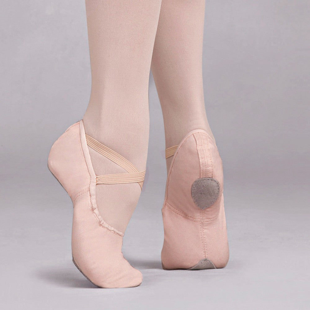 Capezio 2030 Cobra Pink Canvas Split Sole Ballet Shoes