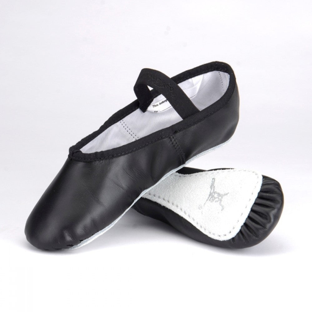 Capezio 205 Black Daisy Leather Ballet Dance Shoes - Dazzle Dancewear Ltd