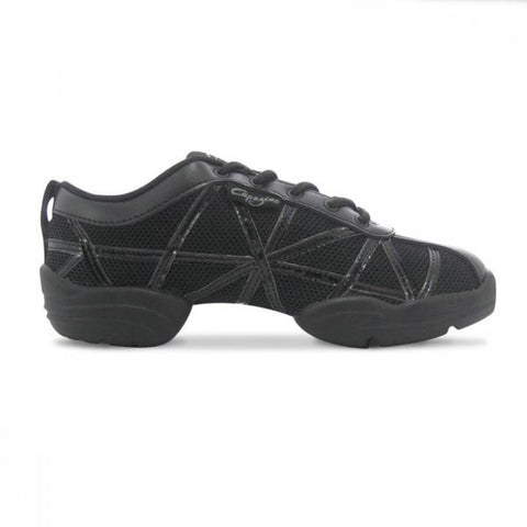 Capezio DS19 Black Web Dance Sneakers | Dazzle Dancewear Ltd