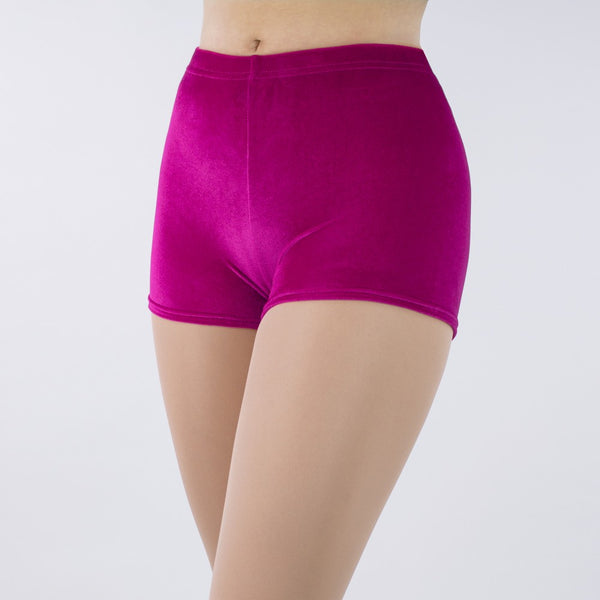 1st Position Stretch Velour Shorts - Dazzle Dancewear Ltd