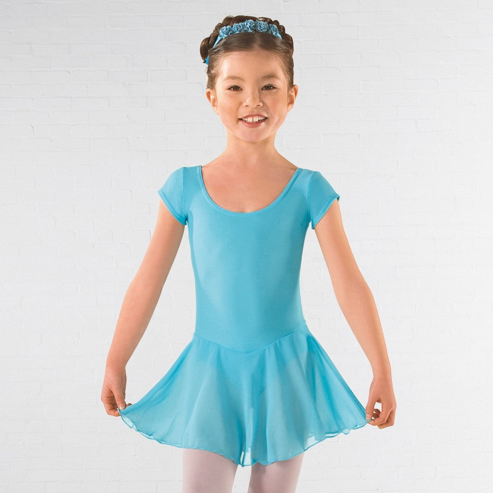 ISTD Ballet Pre Primary, Primary -Grade 1 Voile Skirted Cap Sleeve Dance Leotard - Dazzle Dancewear Ltd