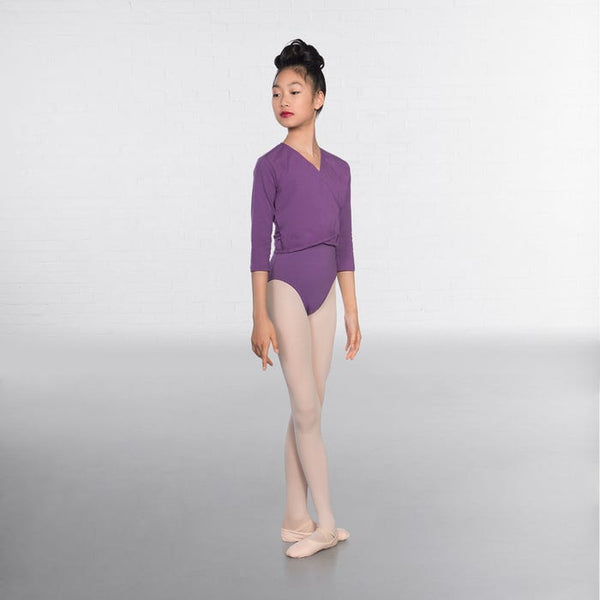 1st Position Lavender X Over Cardigan 3/4 sleeves  - Dazzle Dancewear Ltd