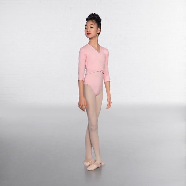 1st Position Pale Pink X Over Cardigan 3/4 sleeves  - Dazzle Dancewear Ltd