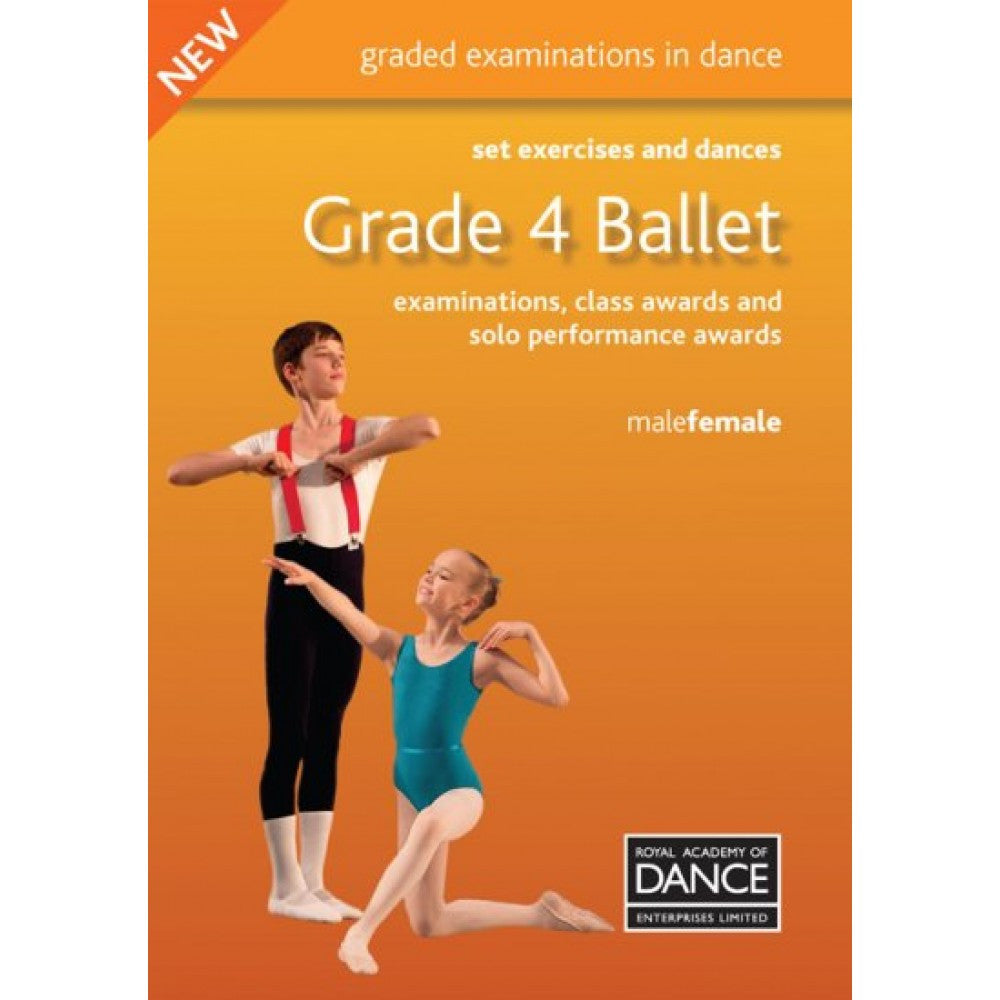 RAD Grade 4 Ballet Set Exercises & Dances Book - Dazzle Dancewear Ltd