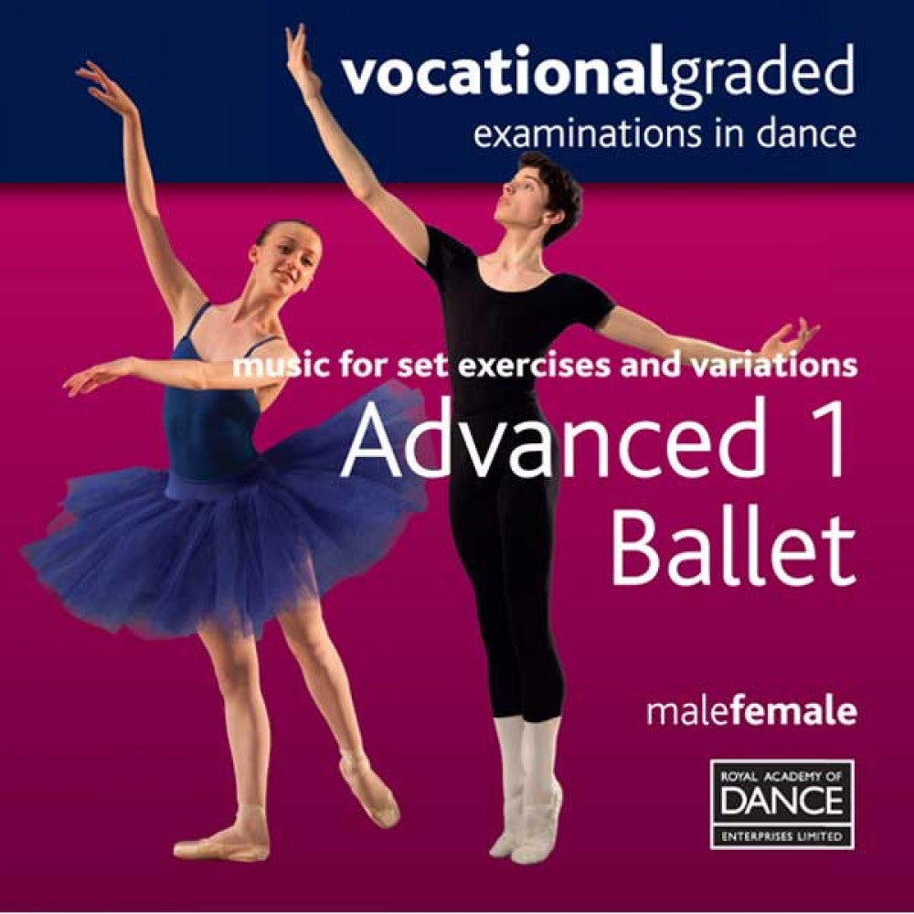 RAD Advanced 1 Male/Female Ballet CD - Dazzle Dancewear Ltd