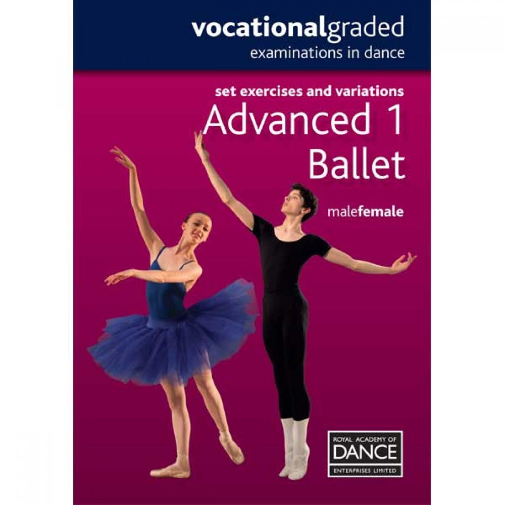RAD Advanced 1 Male/Female Ballet DVD - Dazzle Dancewear Ltd