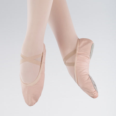 1st Position Pink Canvas Split Sole Ballet Shoes | Dazzle Dancewear Ltd
