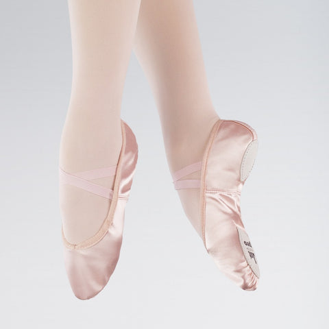 1st Position Pink Satin Split Sole Ballet Shoes | Dazzle Dancewear Ltd