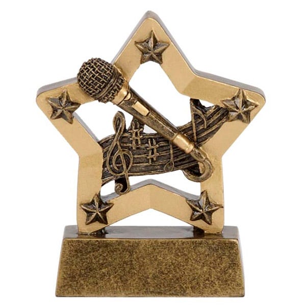 Mini Star Award Music (8cm)-Dazzle Dancewear Ltd