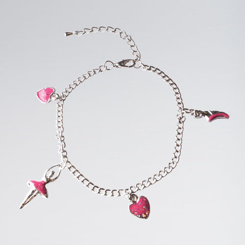 Ballerina Hearts Dance Bracelet - Dazzle Dancewear Ltd