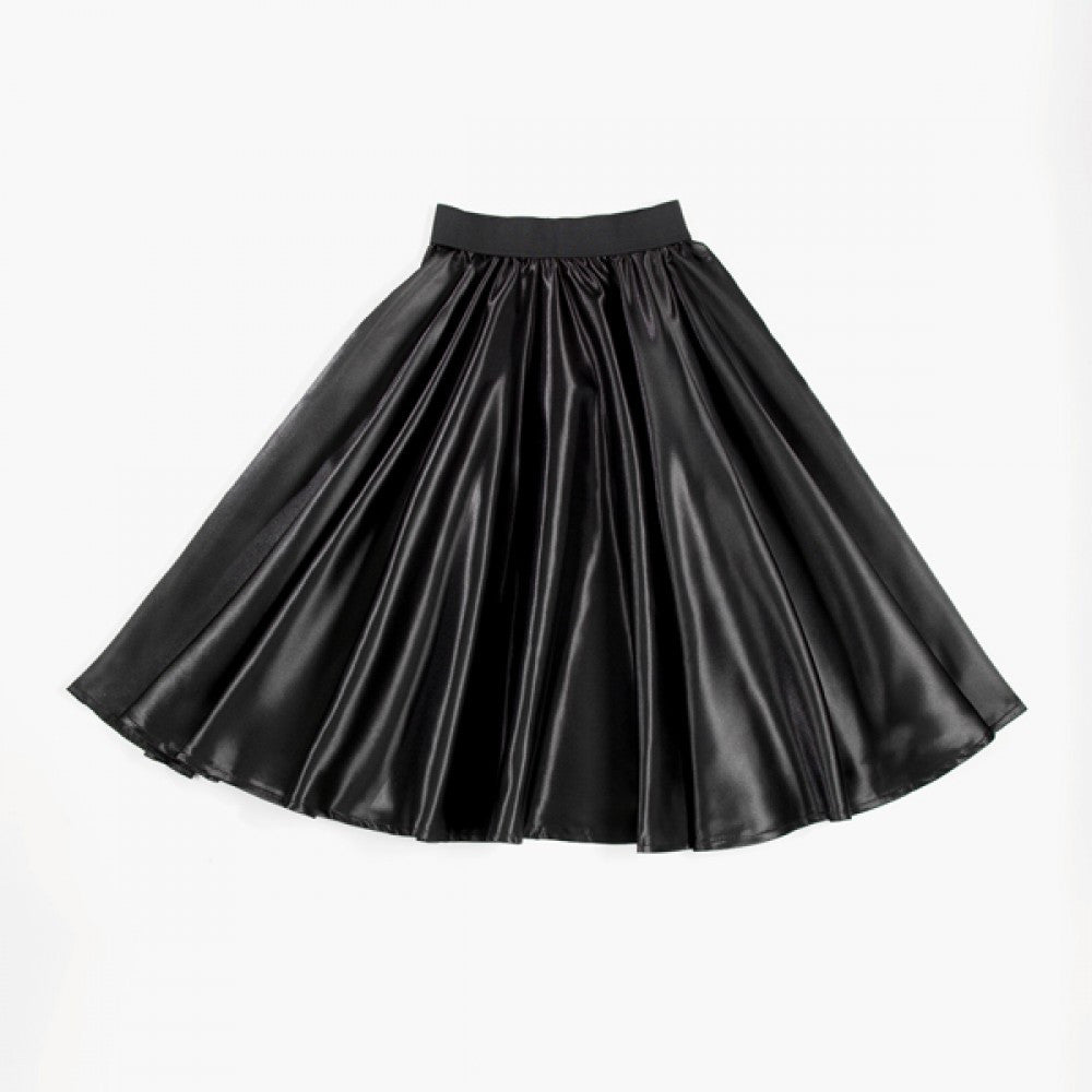 Black Satin Practice Skirt - Dazzle Dancewear Ltd